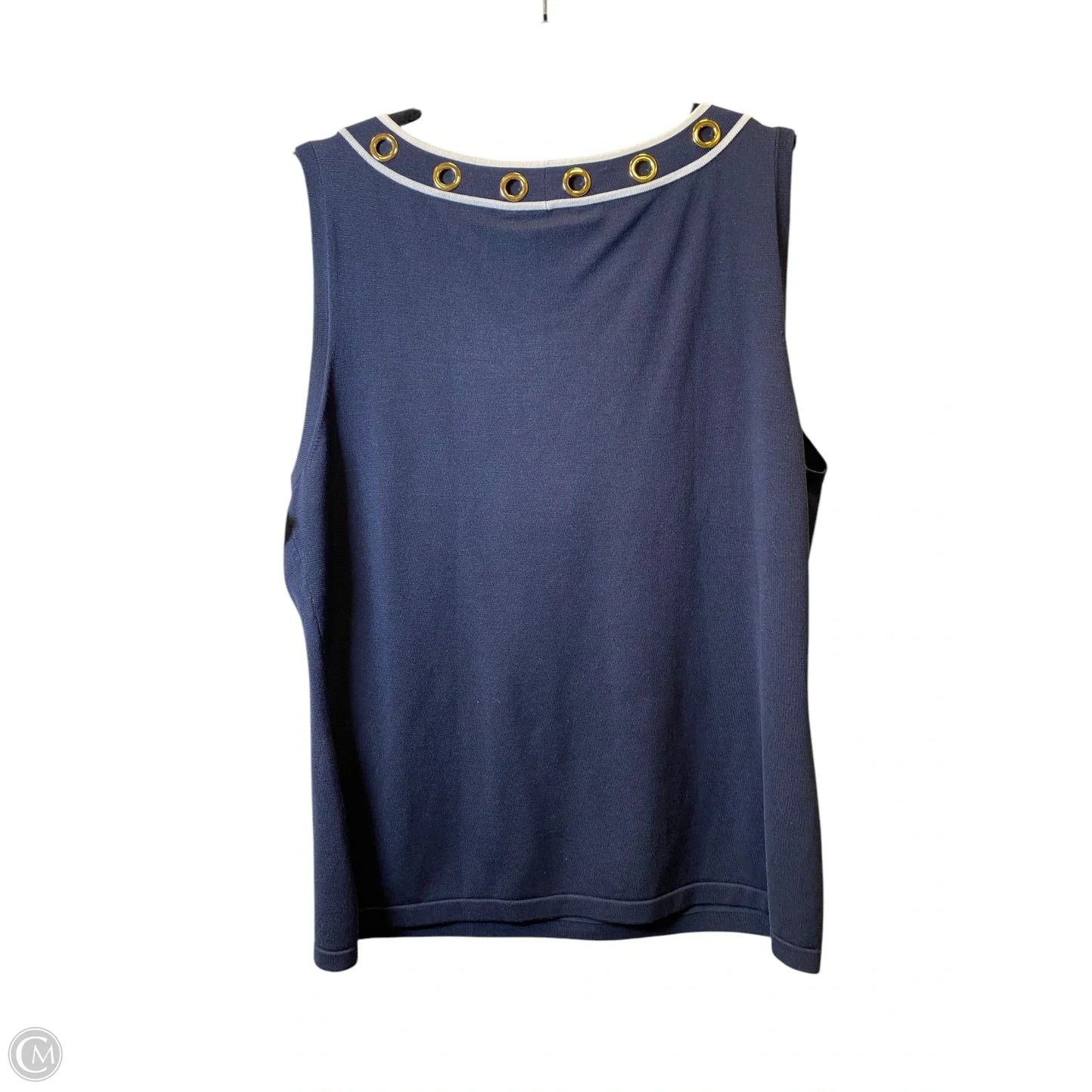 Top Sleeveless By Doncaster In Navy, Size: Xl