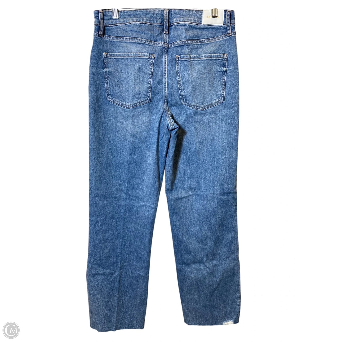 Jeans Straight By Express In Blue Denim, Size: 6l
