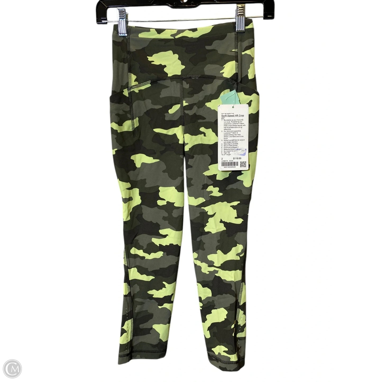 Athletic Leggings By Lululemon In Camouflage Print, Size: 2