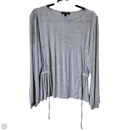 Top Long Sleeve By Banana Republic In Grey, Size: M