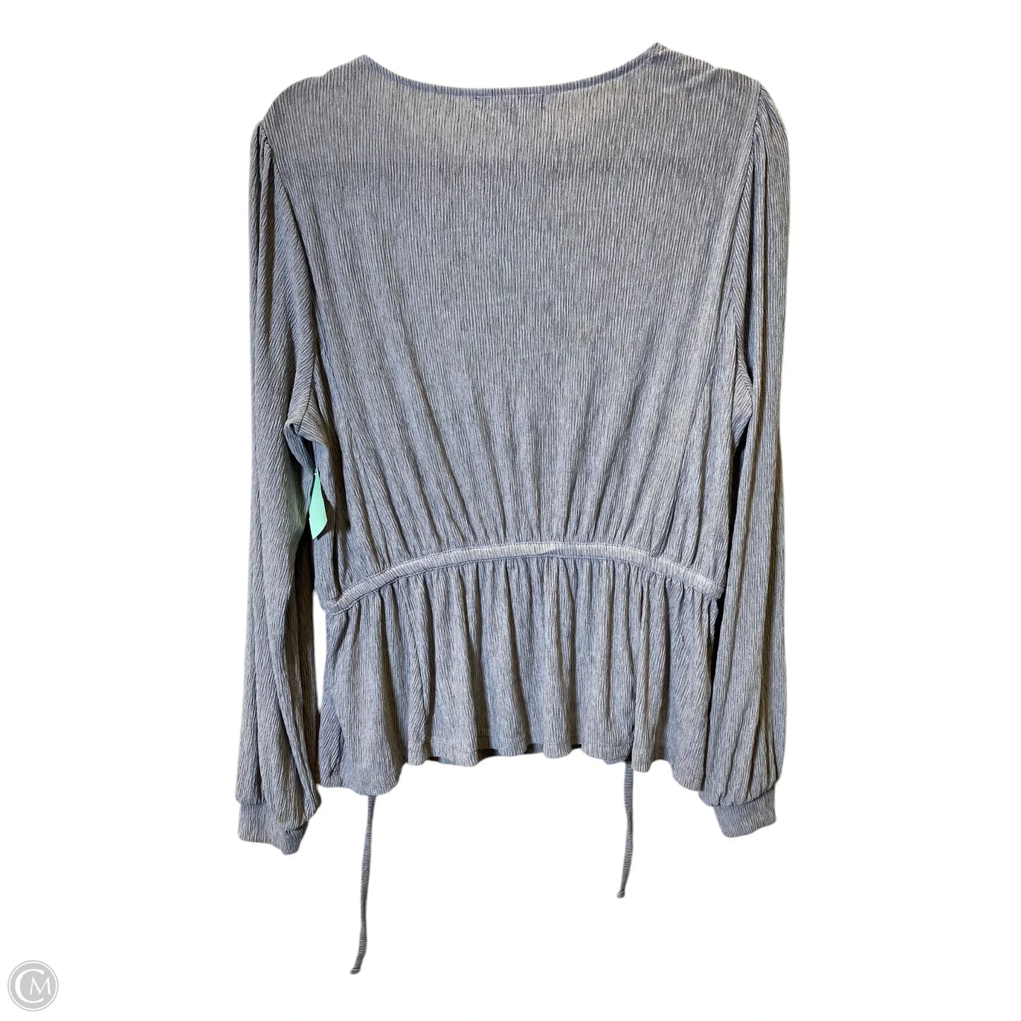 Top Long Sleeve By Banana Republic In Grey, Size: M