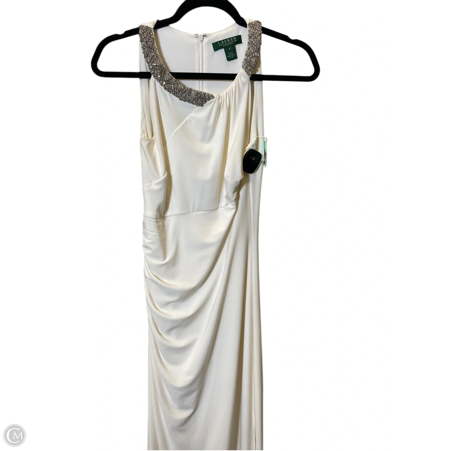 Dress Casual Maxi By Lauren By Ralph Lauren In Cream, Size: Xs