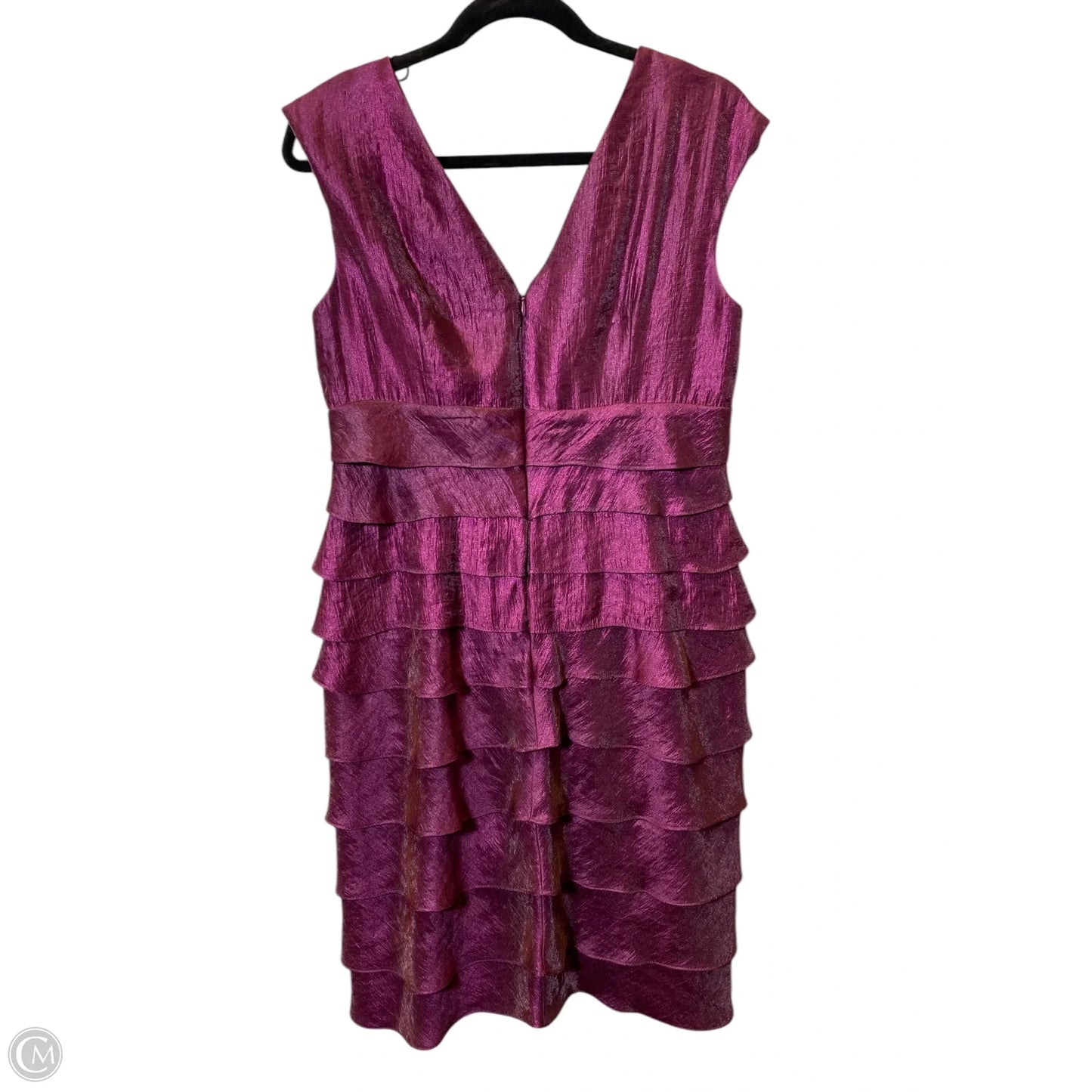 Dress Casual Short By London Times In Maroon, Size: L