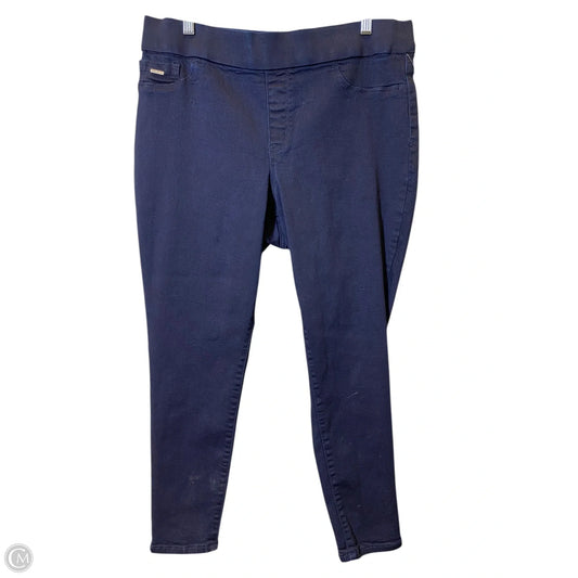 Jeans Skinny By Nine West In Blue Denim, Size: 16