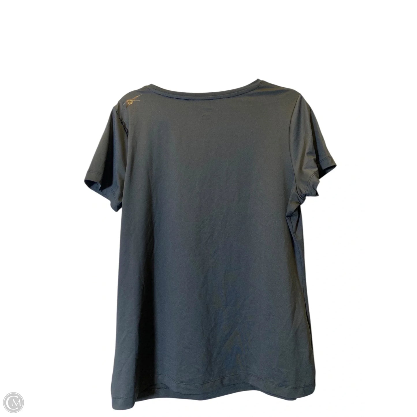 Athletic Top Short Sleeve By Reebok In Black, Size: Xl
