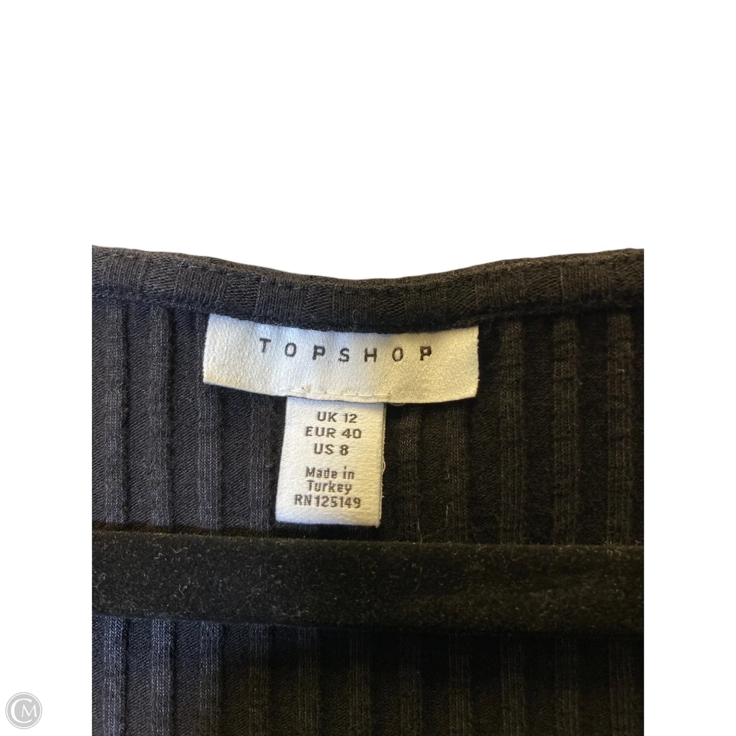 Dress Casual Midi By Top Shop In Black, Size: M