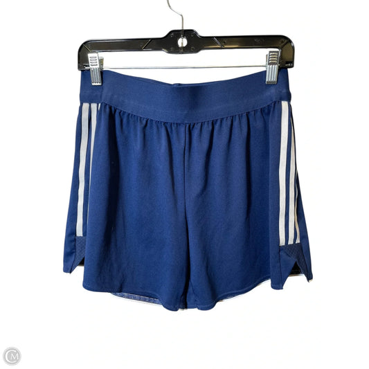 Athletic Shorts By Adidas In Blue & White, Size: M