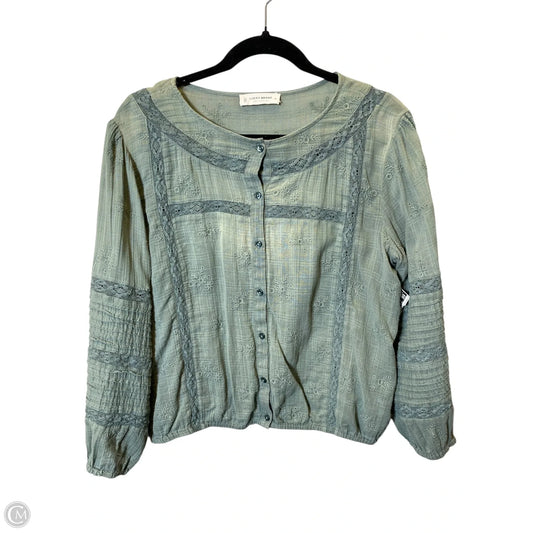 Top Long Sleeve By Lucky Brand In Green, Size: M