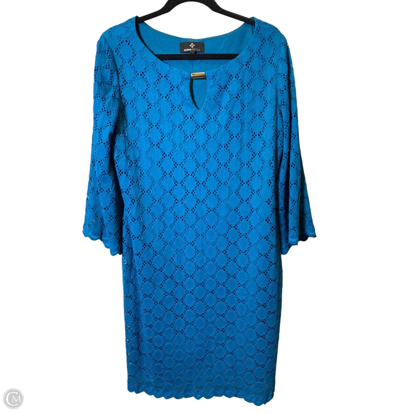 Dress Casual Midi By Ronnie Nicole In Blue, Size: Xl