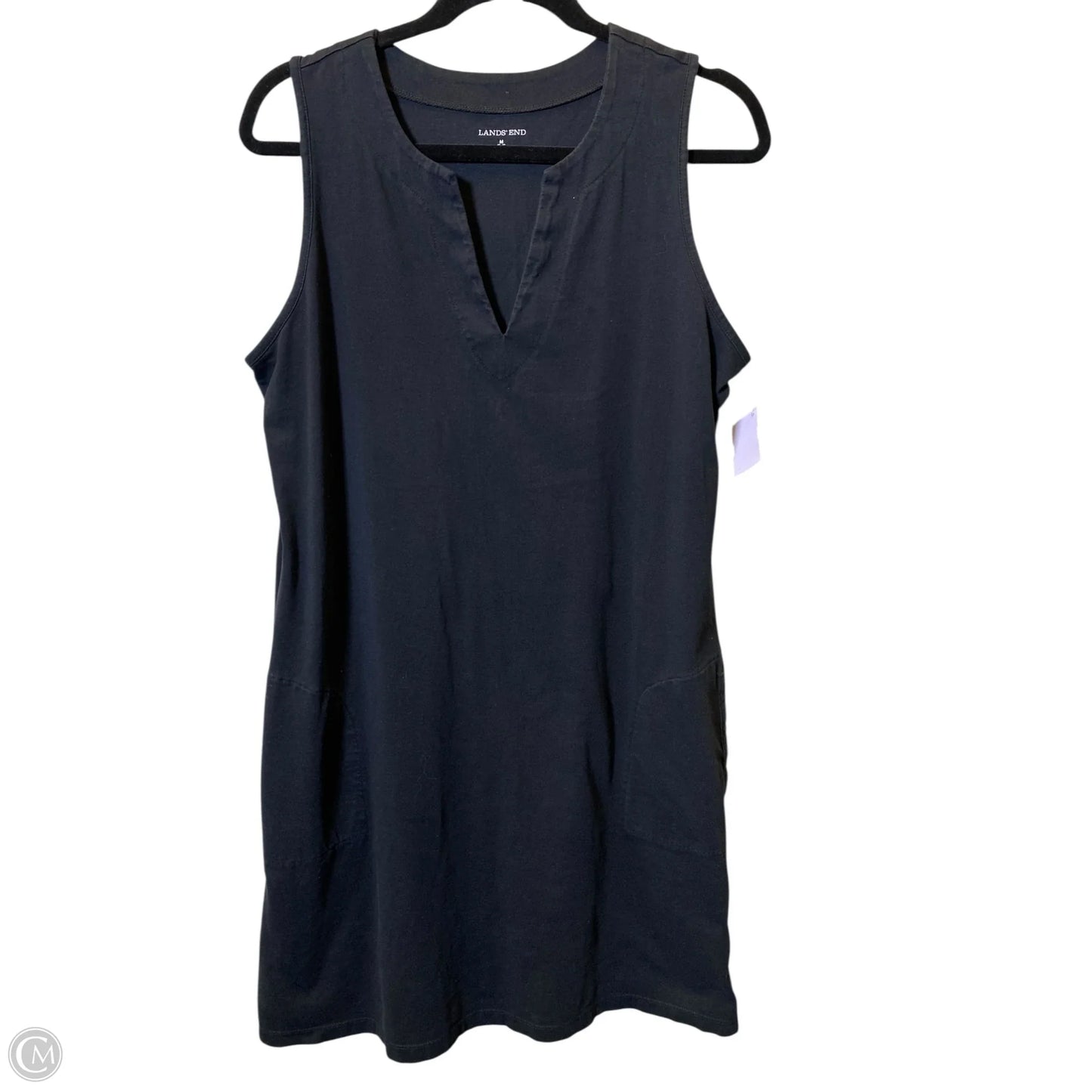 Dress Casual Midi By Lands End In Black, Size: M