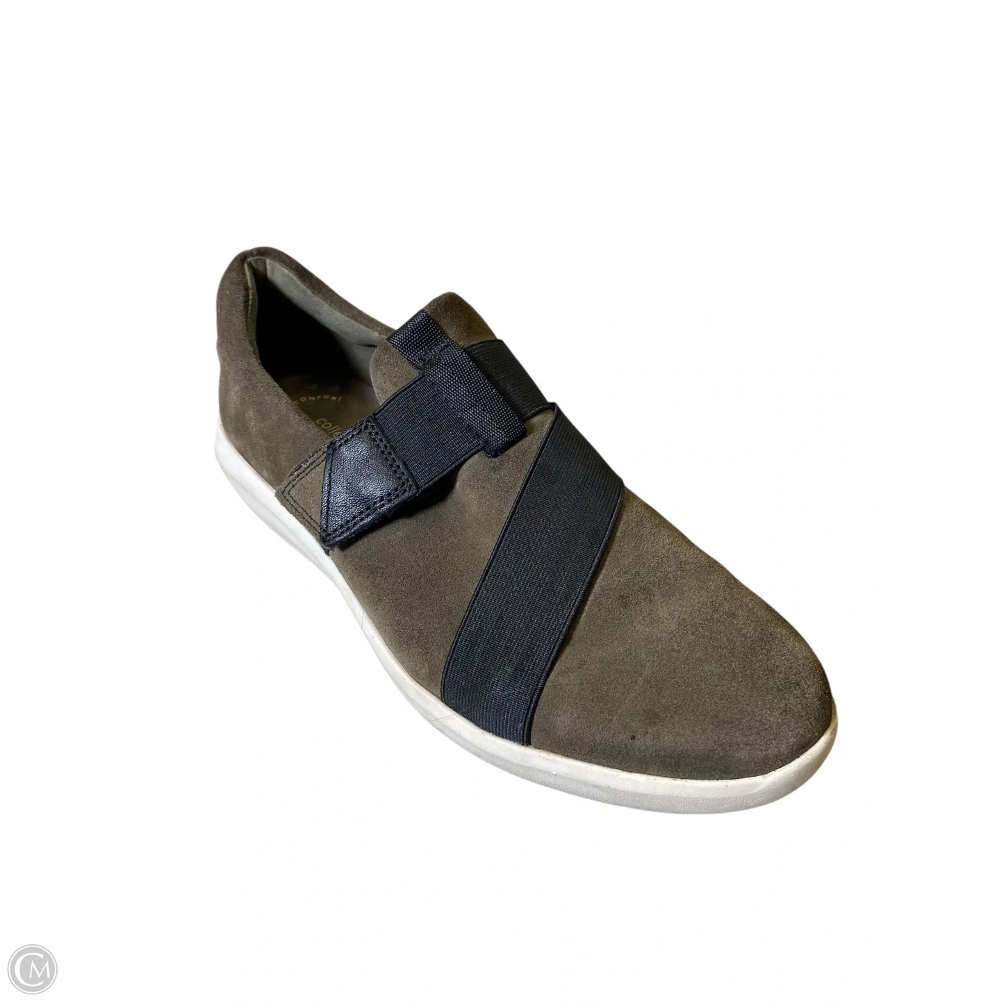 Shoes Flats By Clarks In Black & Green, Size: 8.5