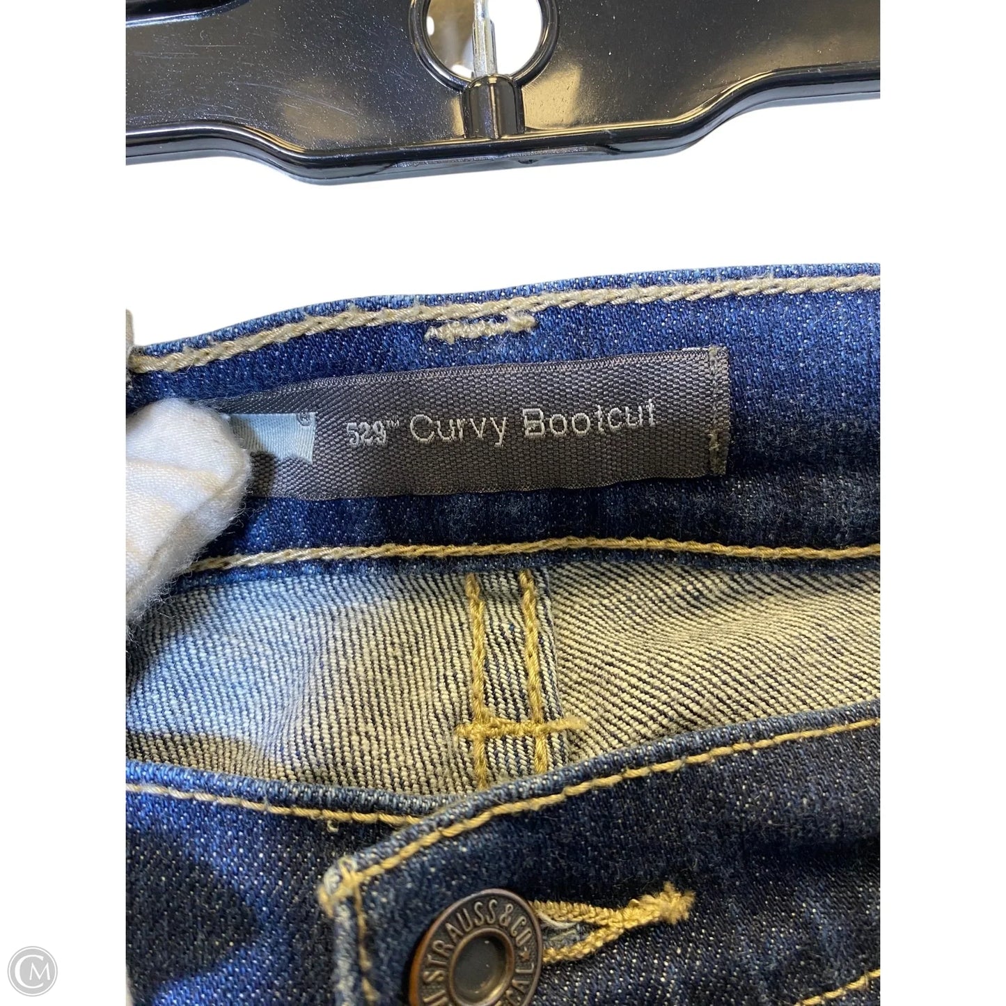 Jeans Boot Cut By Levis In Blue Denim, Size: 12