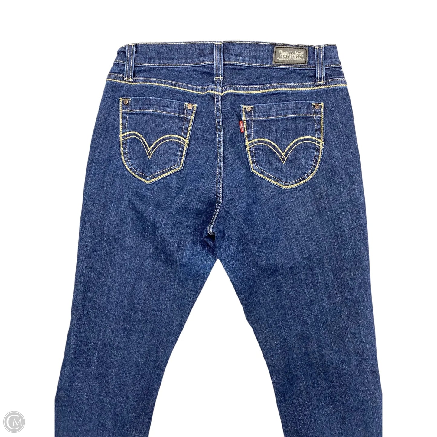 Jeans Boot Cut By Levis In Blue Denim, Size: 12