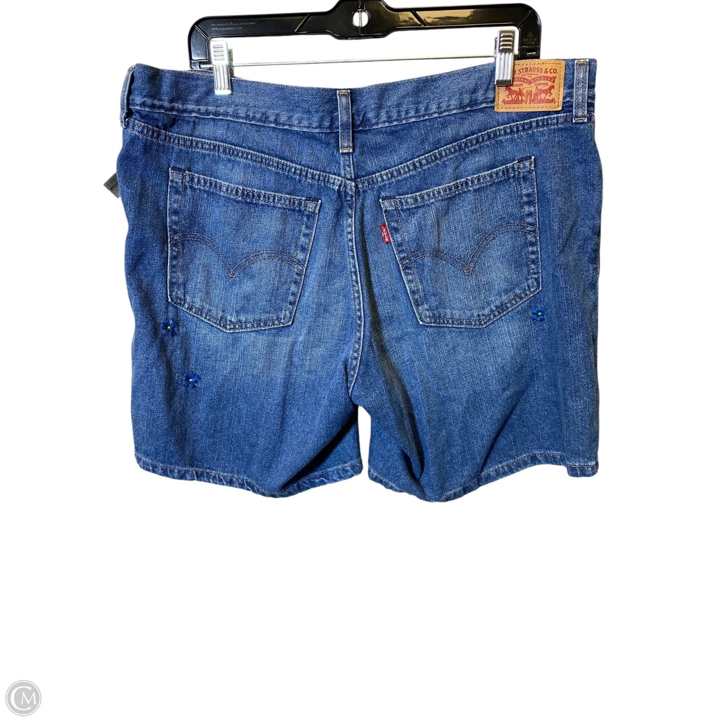 Shorts By Levis In Blue Denim, Size: 16