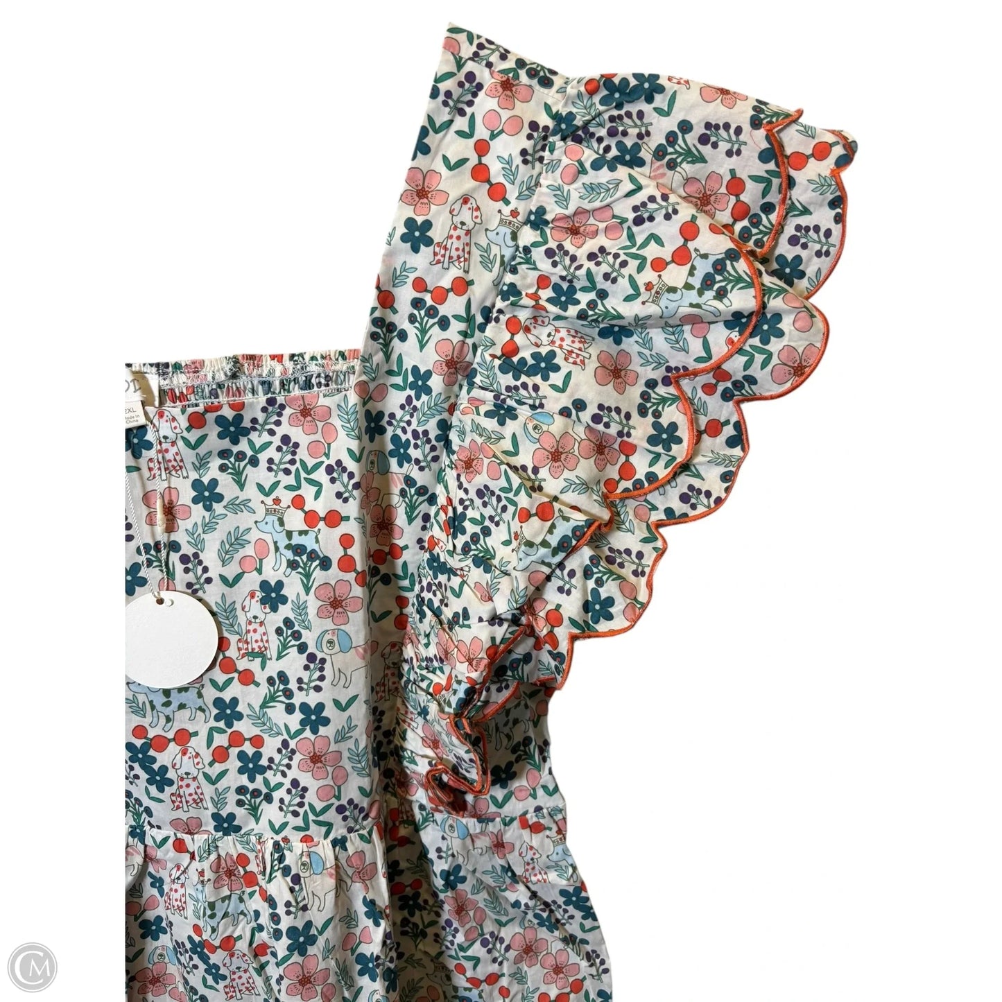 Top Short Sleeve By Oddi In Multi-colored, Size: 2XL