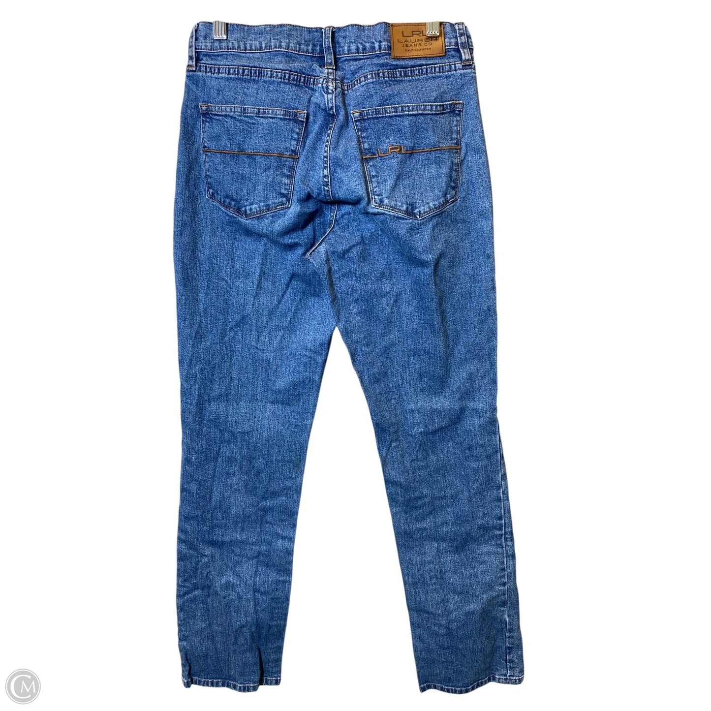 Jeans Straight By Lauren By Ralph Lauren In Blue Denim, Size: 6