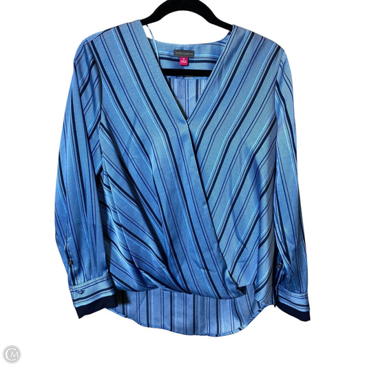 Top Long Sleeve By Vince Camuto In Blue, Size: M