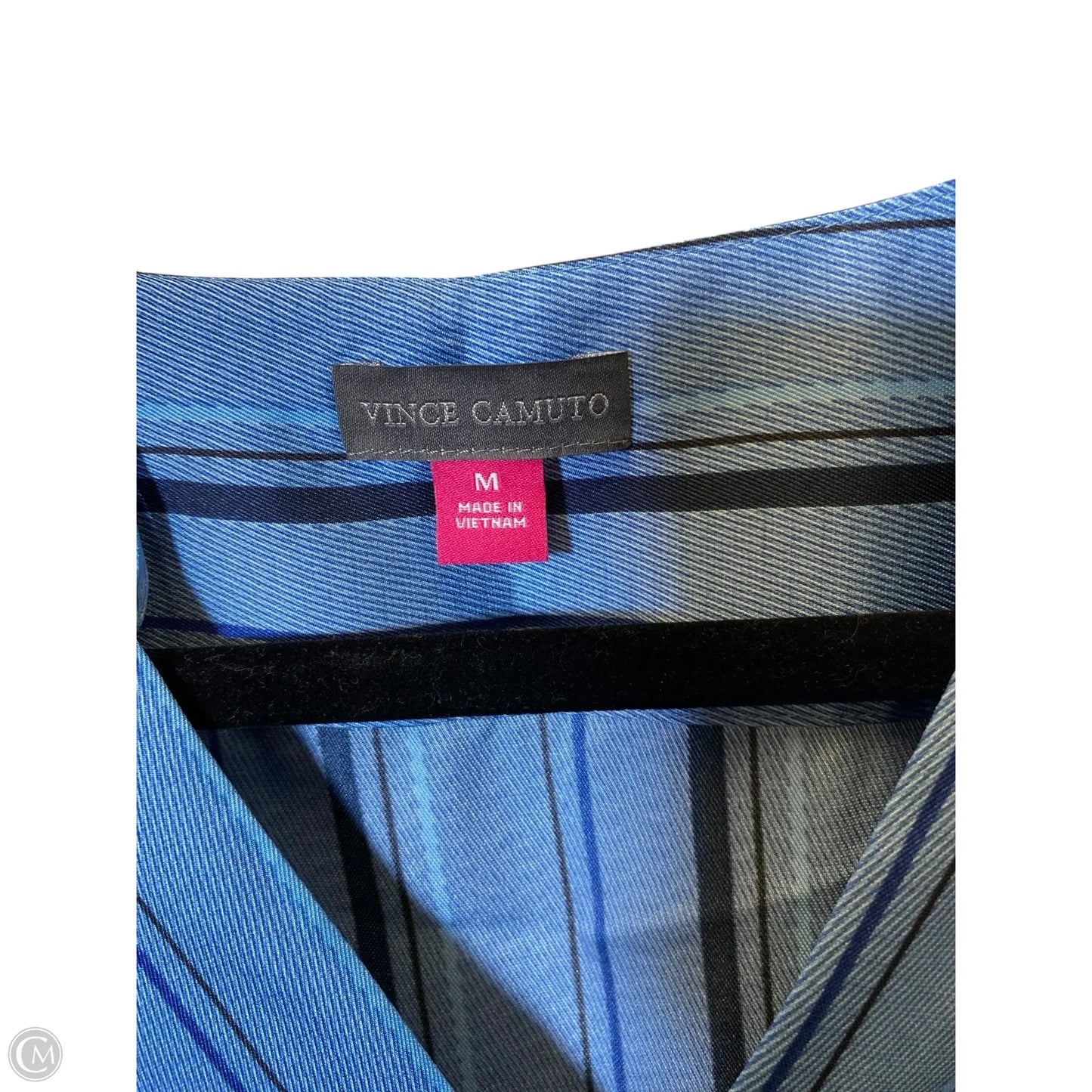 Top Long Sleeve By Vince Camuto In Blue, Size: M