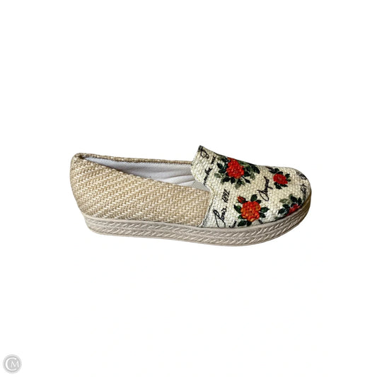 Shoes Flats By Clothes Mentor In Floral Print, Size: 8
