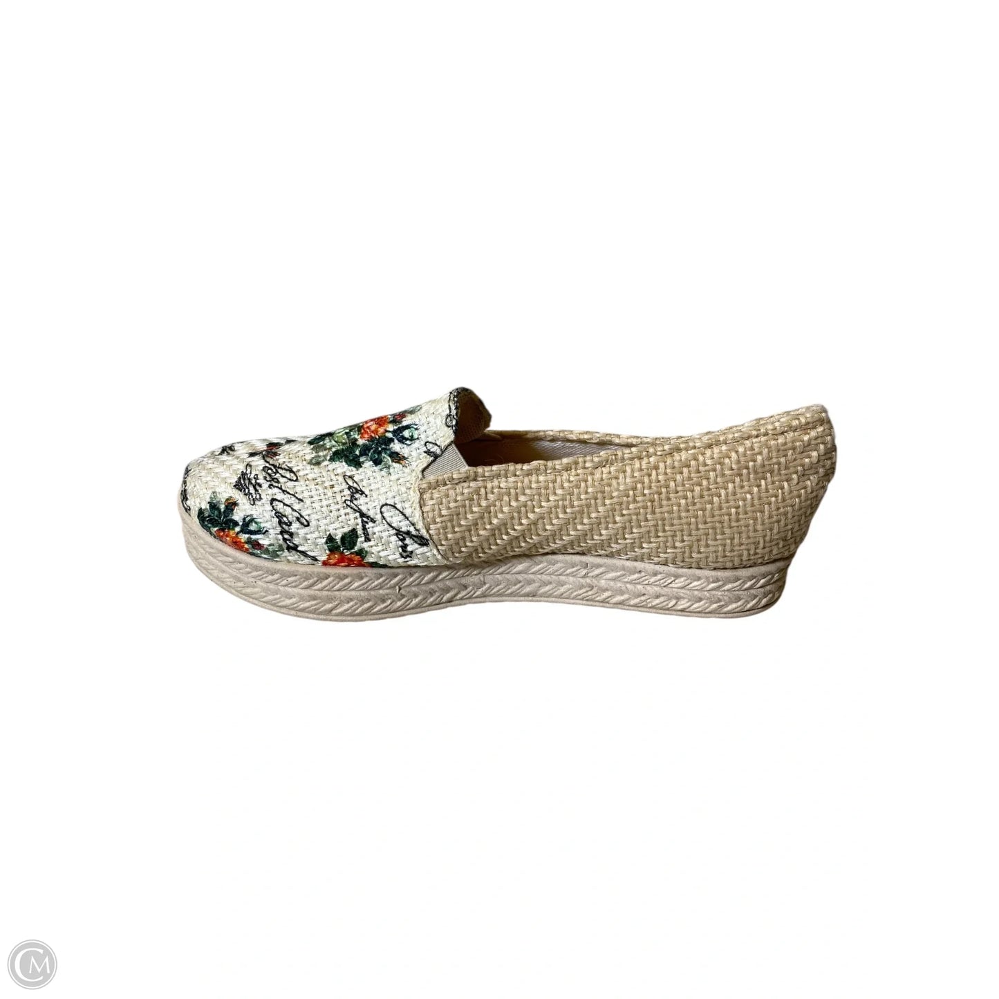 Shoes Flats By Clothes Mentor In Floral Print, Size: 8