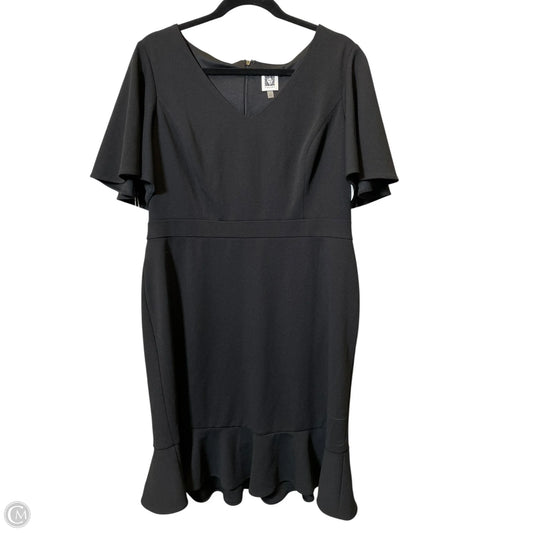 Dress Casual Midi By Anne Klein In Black, Size: 14