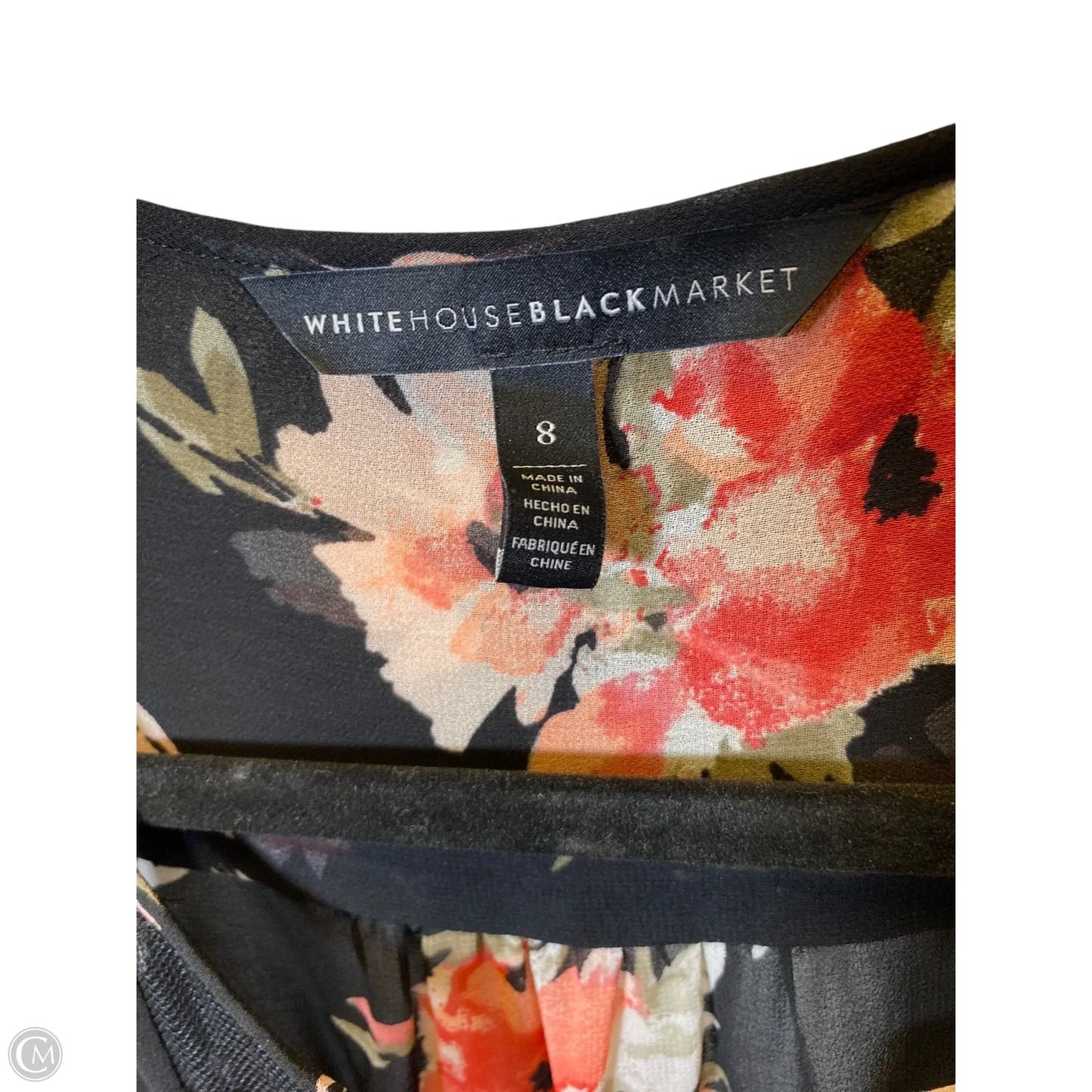 Dress Casual Short By White House Black Market In Floral Print, Size: 8