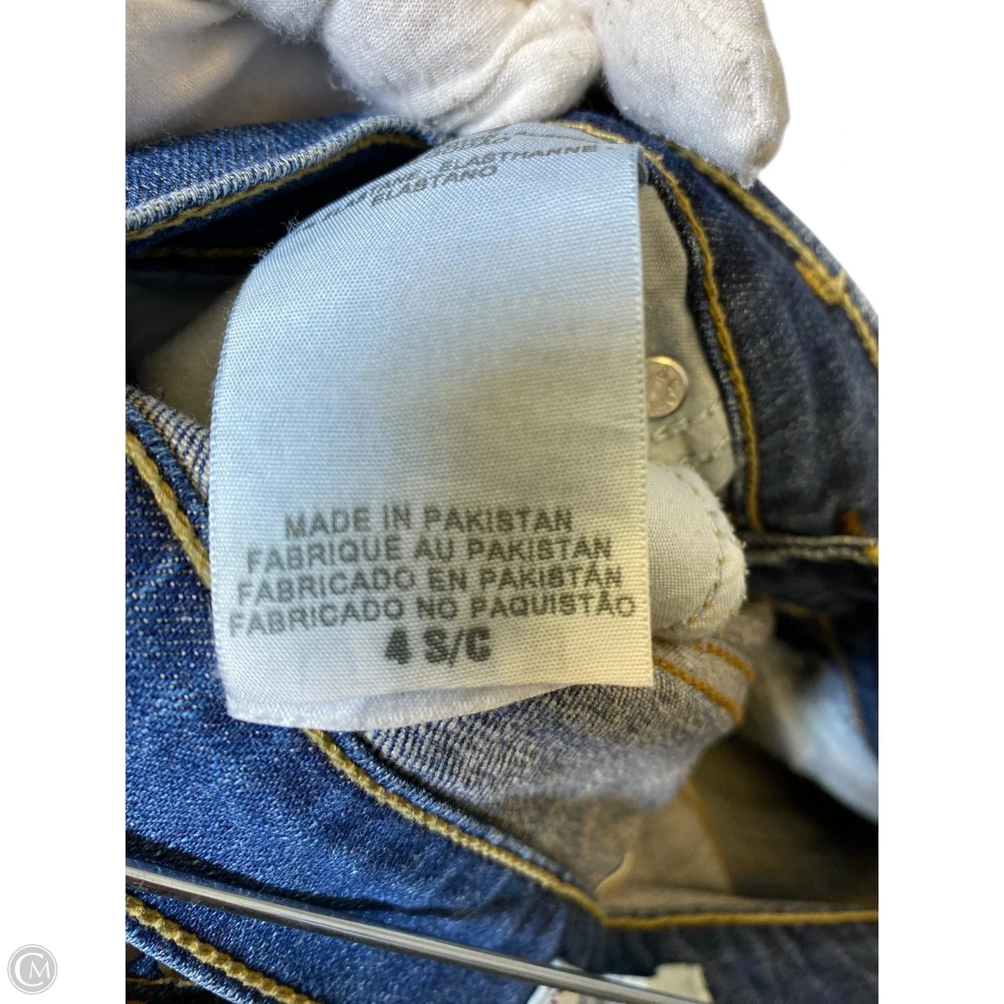 Jeans Boot Cut By Levis In Blue Denim, Size: 4