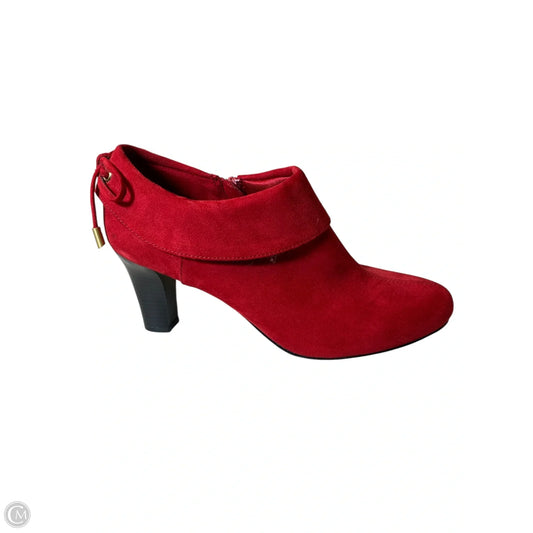 Boots Ankle Heels By Coach And Four In Red, Size: 7.5