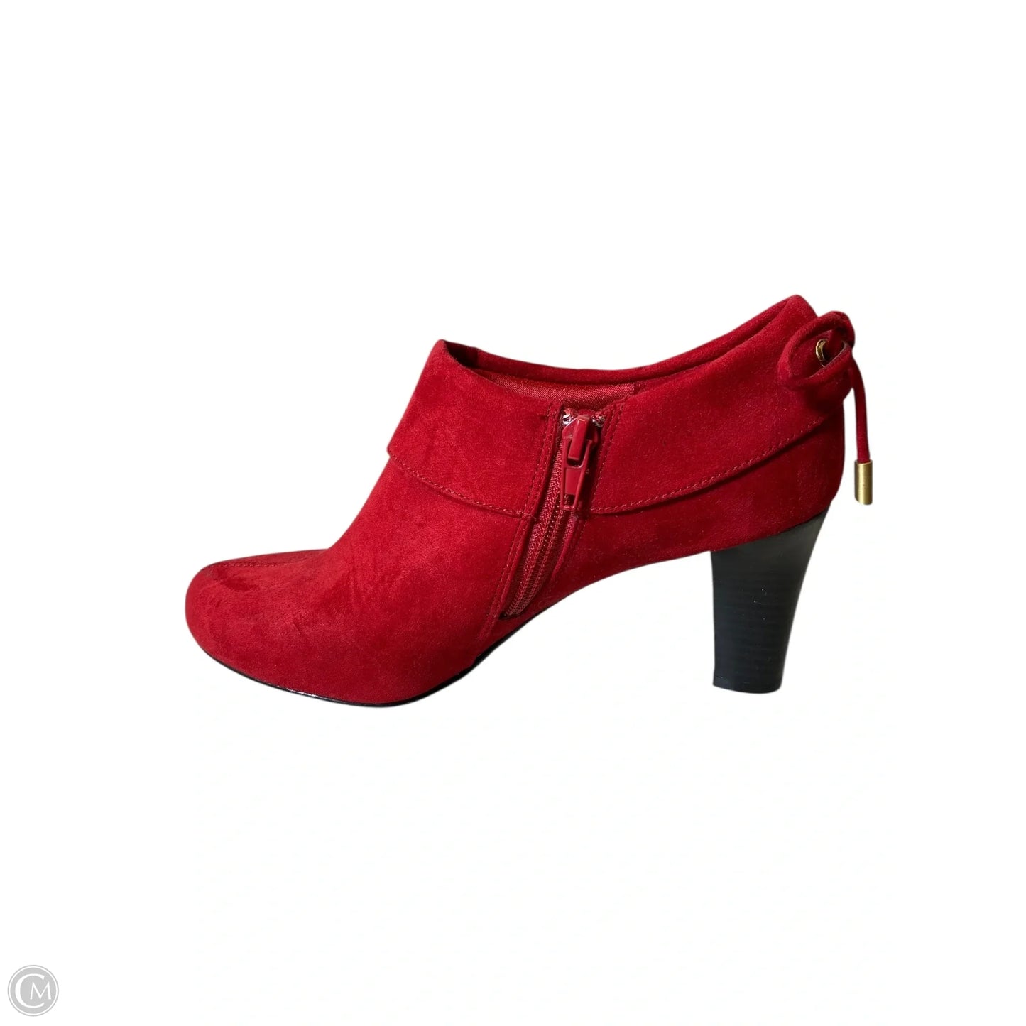 Boots Ankle Heels By Coach And Four In Red, Size: 7.5