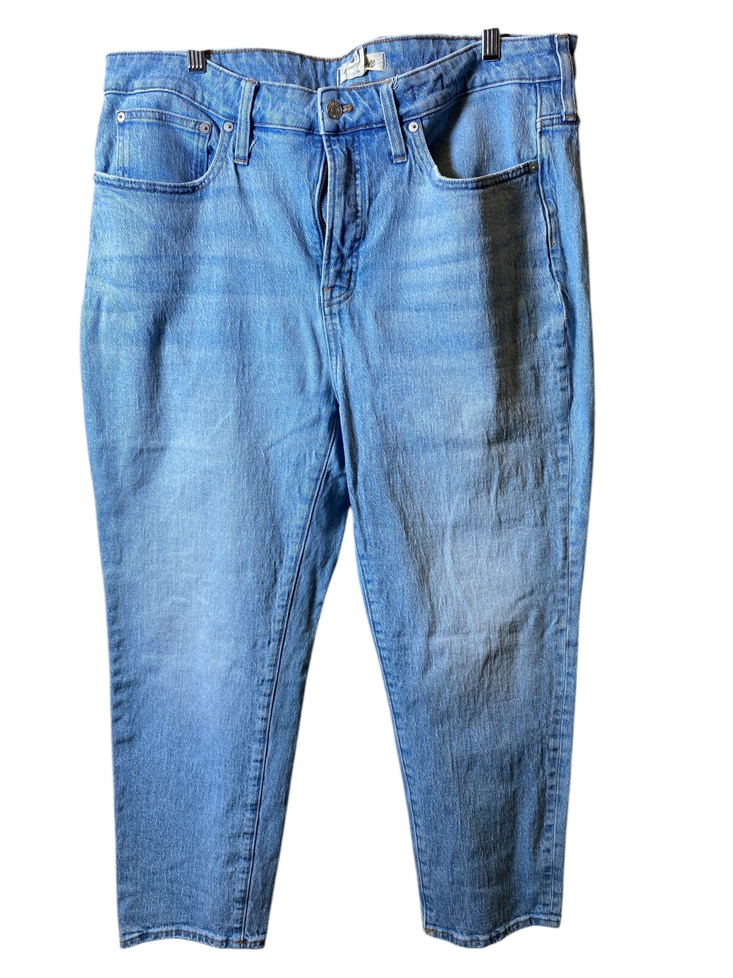 Jeans Skinny By Madewell In Blue Denim, Size: 16
