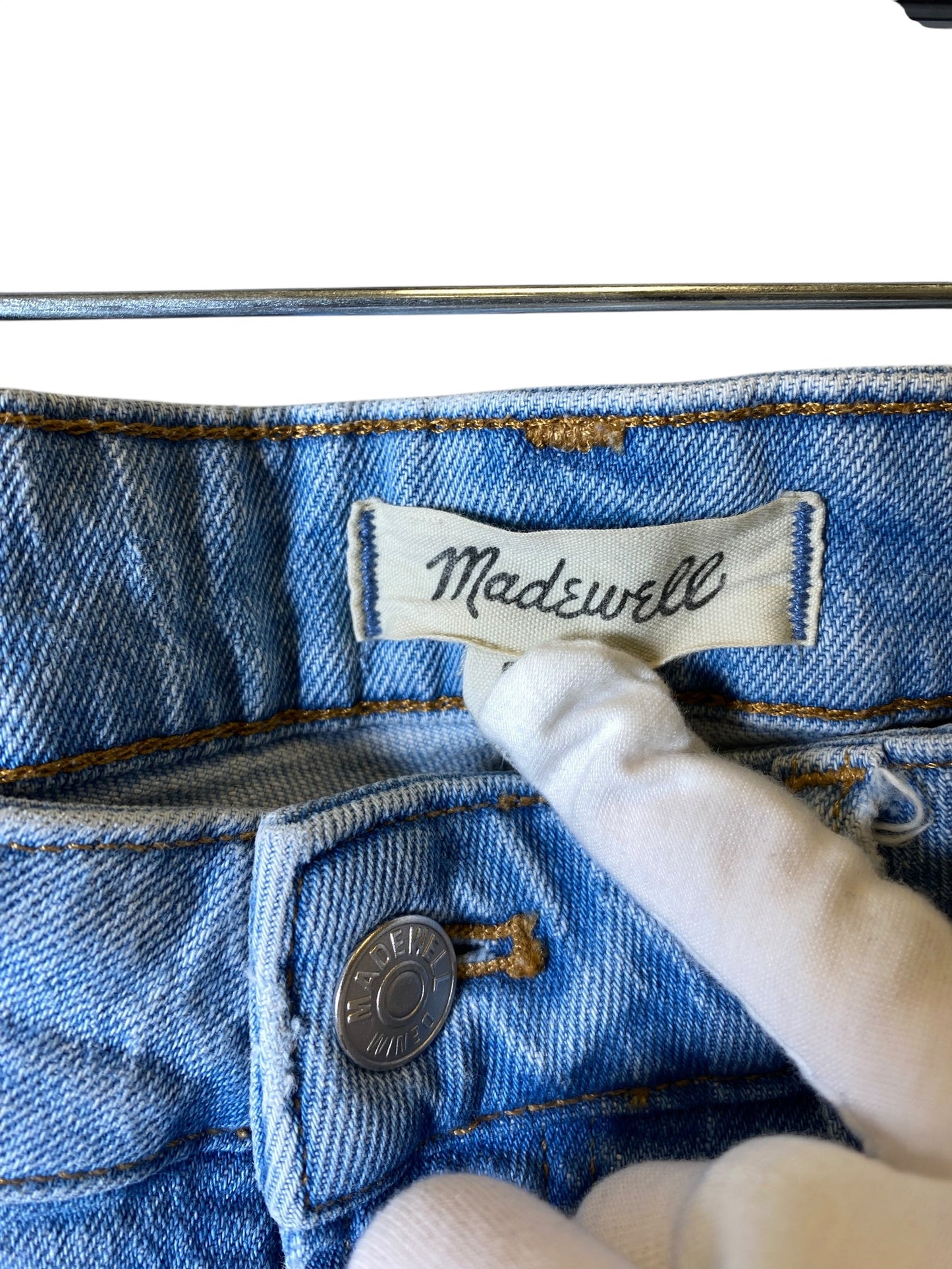 Jeans Skinny By Madewell In Blue Denim, Size: 16