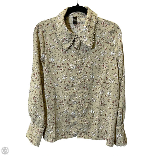 Blouse Long Sleeve By Clothes Mentor In Multi-colored, Size: L