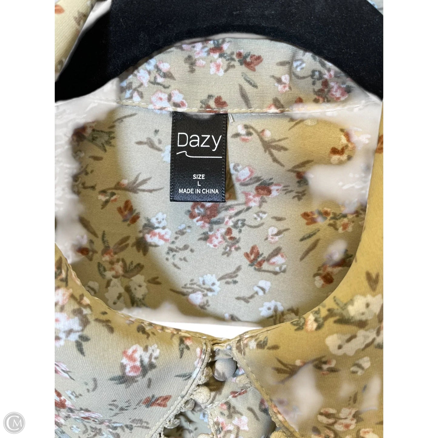 Blouse Long Sleeve By Clothes Mentor In Multi-colored, Size: L