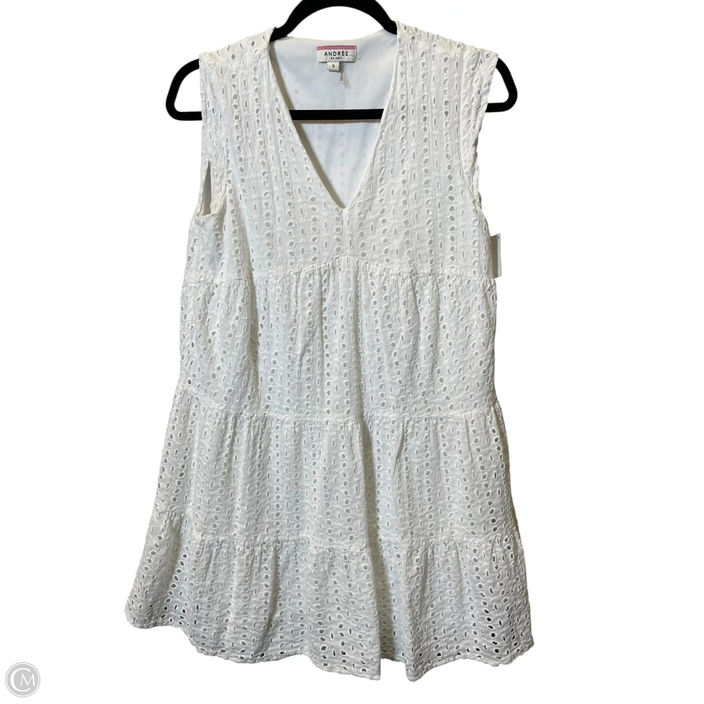 Dress Casual Short By Andree By Unit In White, Size: S
