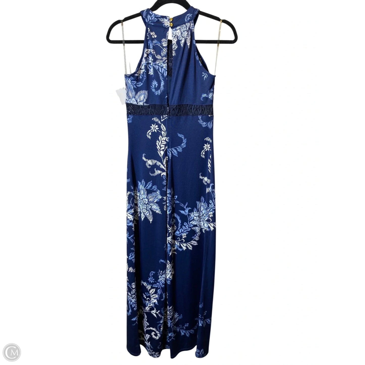 Dress Casual Maxi By Clothes Mentor In Blue & White, Size: S