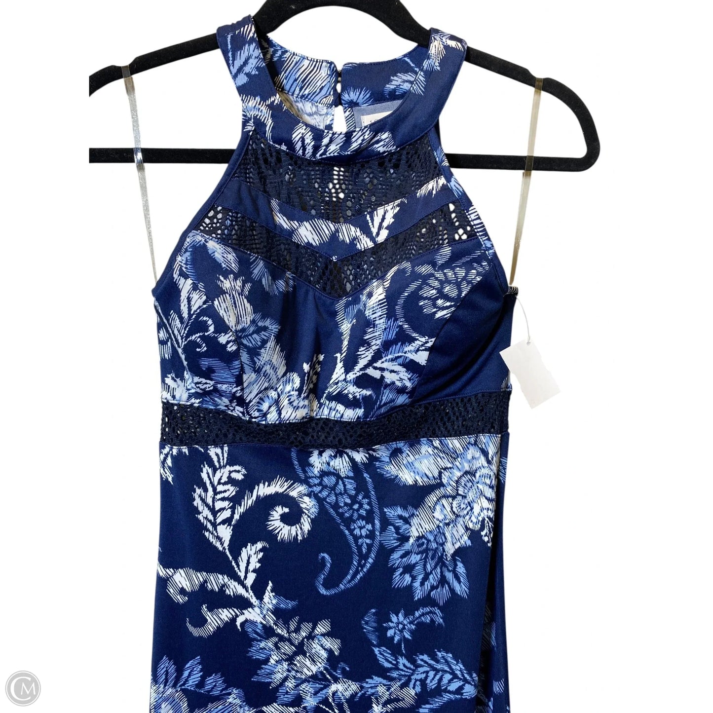 Dress Casual Maxi By Clothes Mentor In Blue & White, Size: S