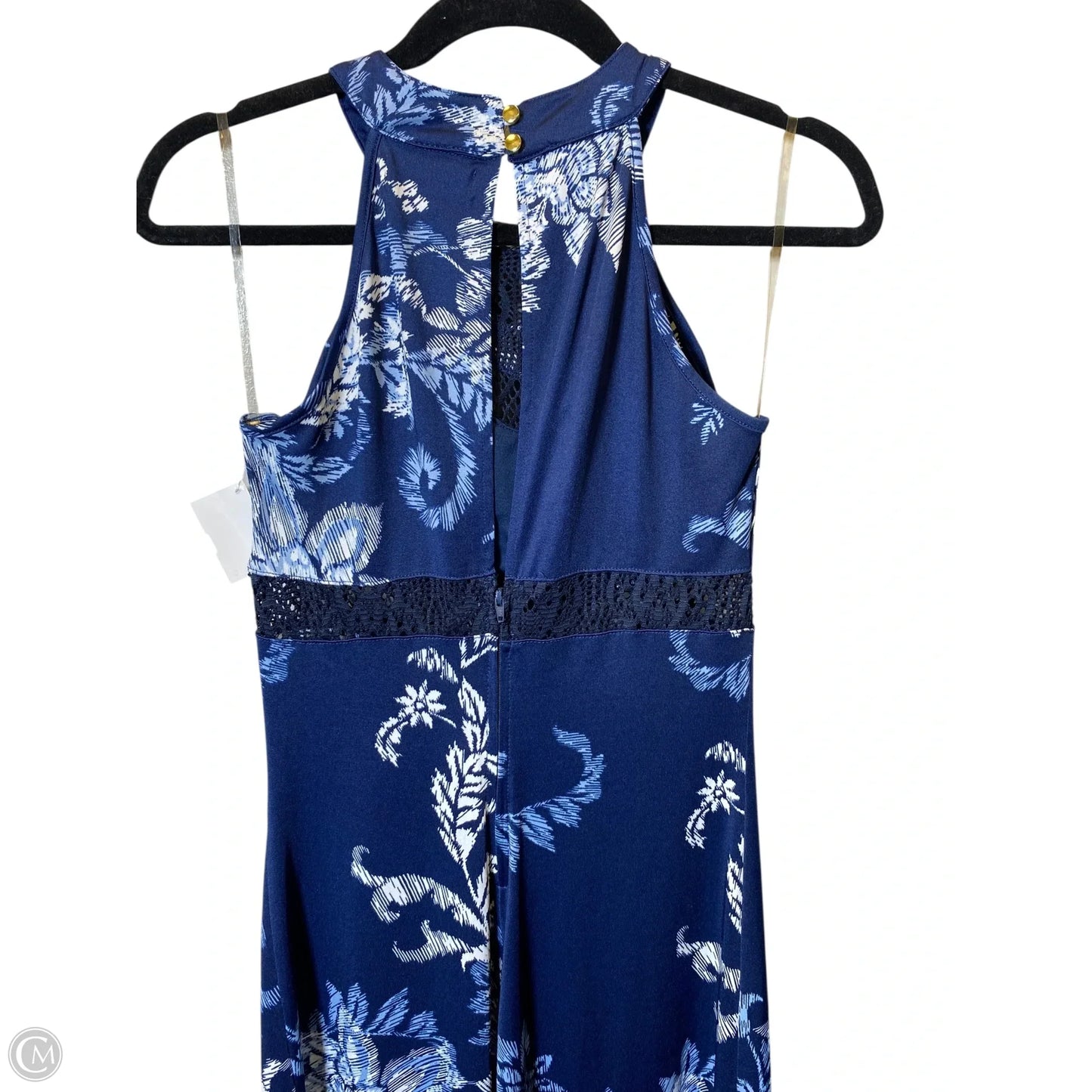 Dress Casual Maxi By Clothes Mentor In Blue & White, Size: S