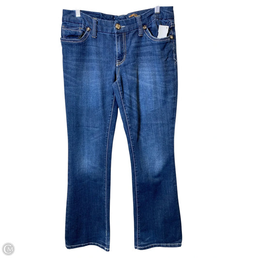 Jeans Flared By Seven 7 In Blue Denim, Size: 10
