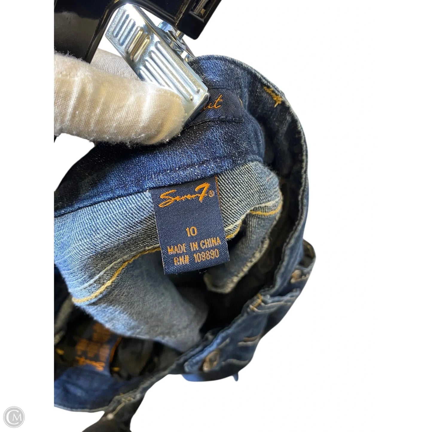 Jeans Flared By Seven 7 In Blue Denim, Size: 10