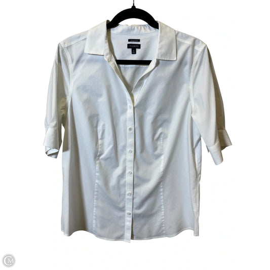 Blouse 3/4 Sleeve By Talbots In White, Size: 12