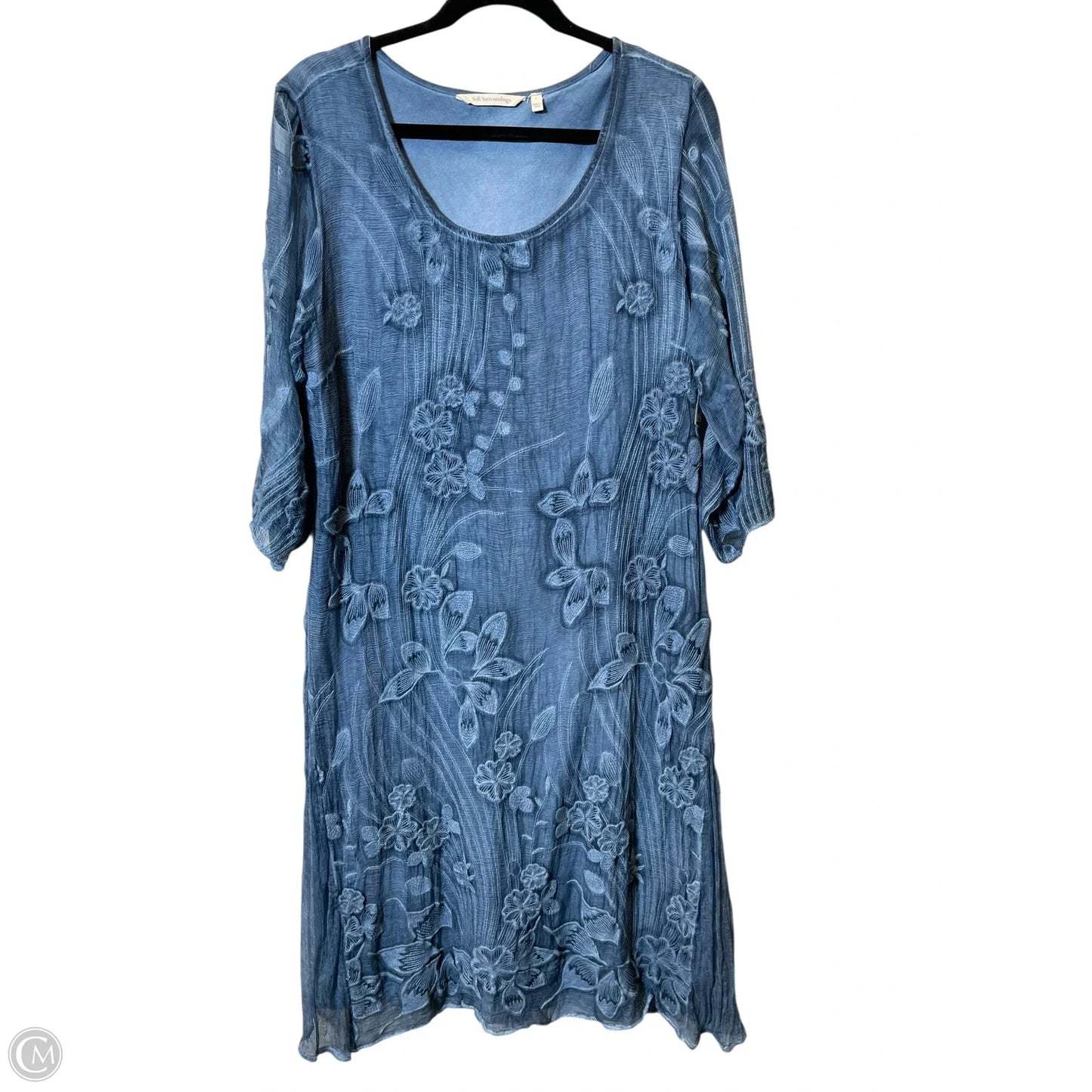 Dress Casual Maxi By Soft Surroundings In Blue, Size: L