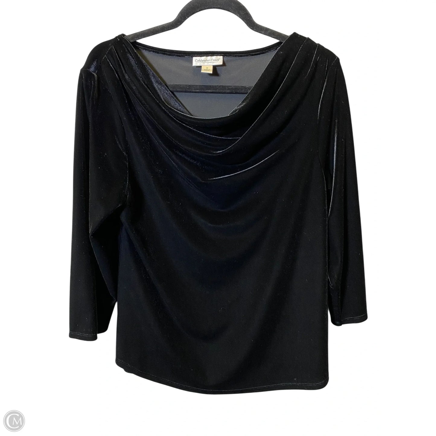 Top Long Sleeve By Coldwater Creek In Black, Size: M
