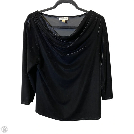 Top Long Sleeve By Coldwater Creek In Black, Size: M