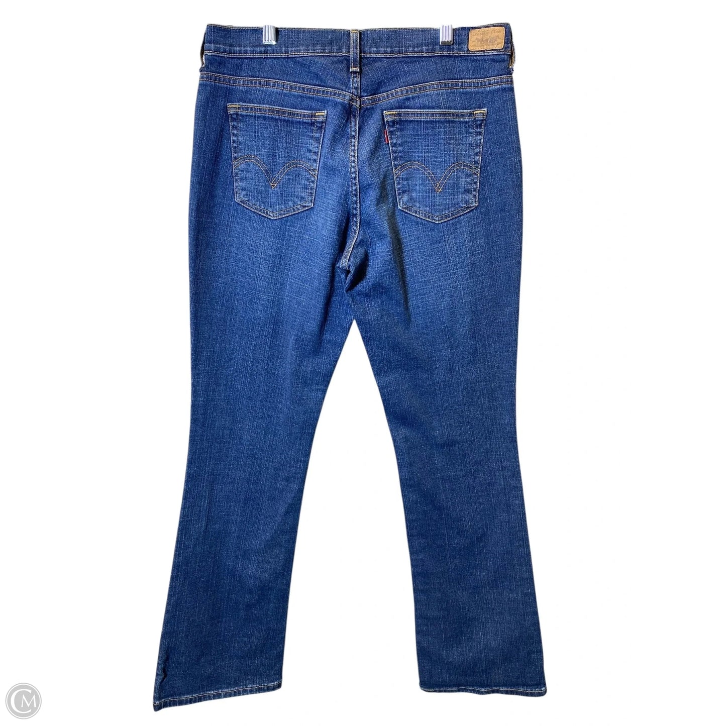 Jeans Boot Cut By Levis In Blue Denim, Size: 12