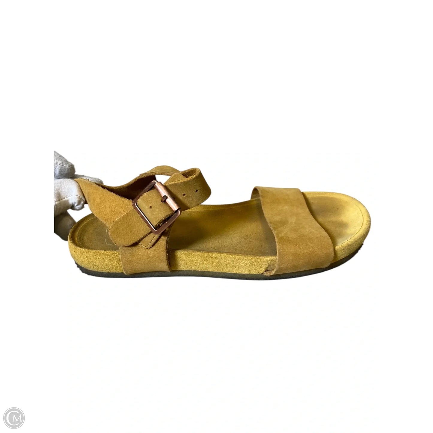 Sandals Flats By Clarks In Yellow, Size: 7