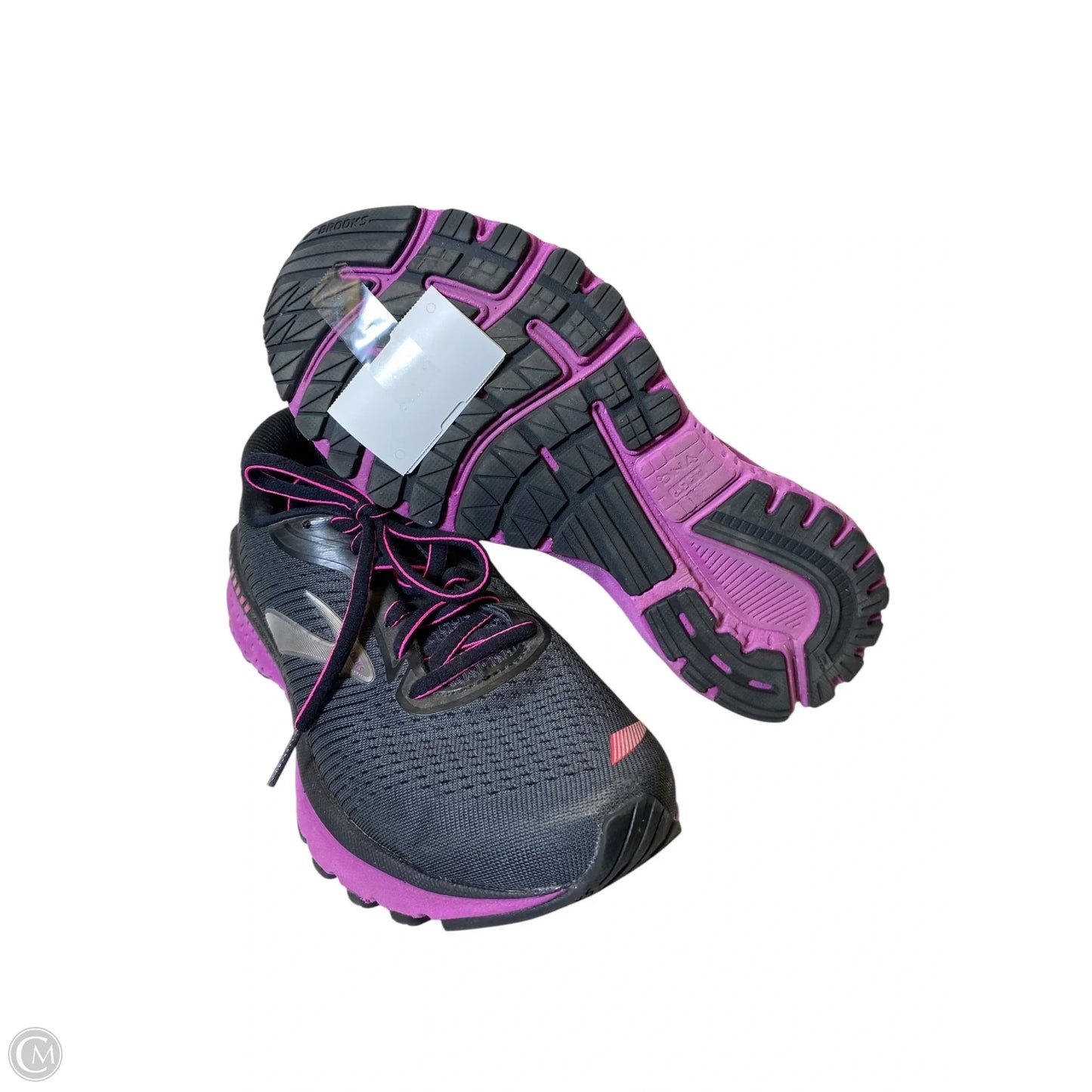 Shoes Athletic By Brooks In Black & Purple, Size: 8