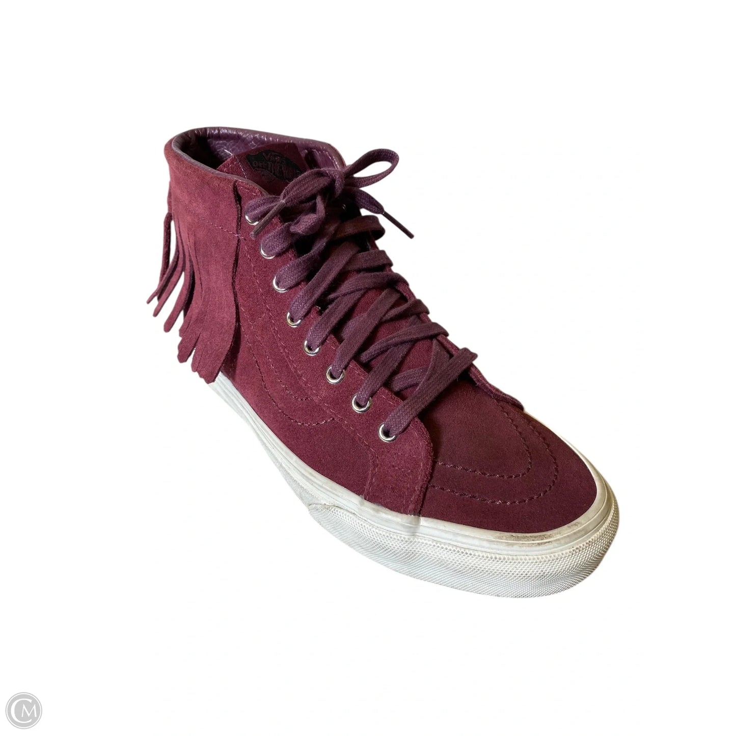 Shoes Flats By Vans In Maroon, Size: 7