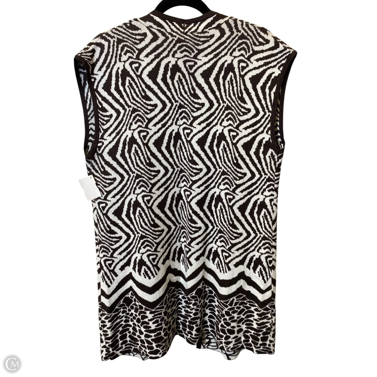 Cardigan By Chicos In Animal Print, Size: L