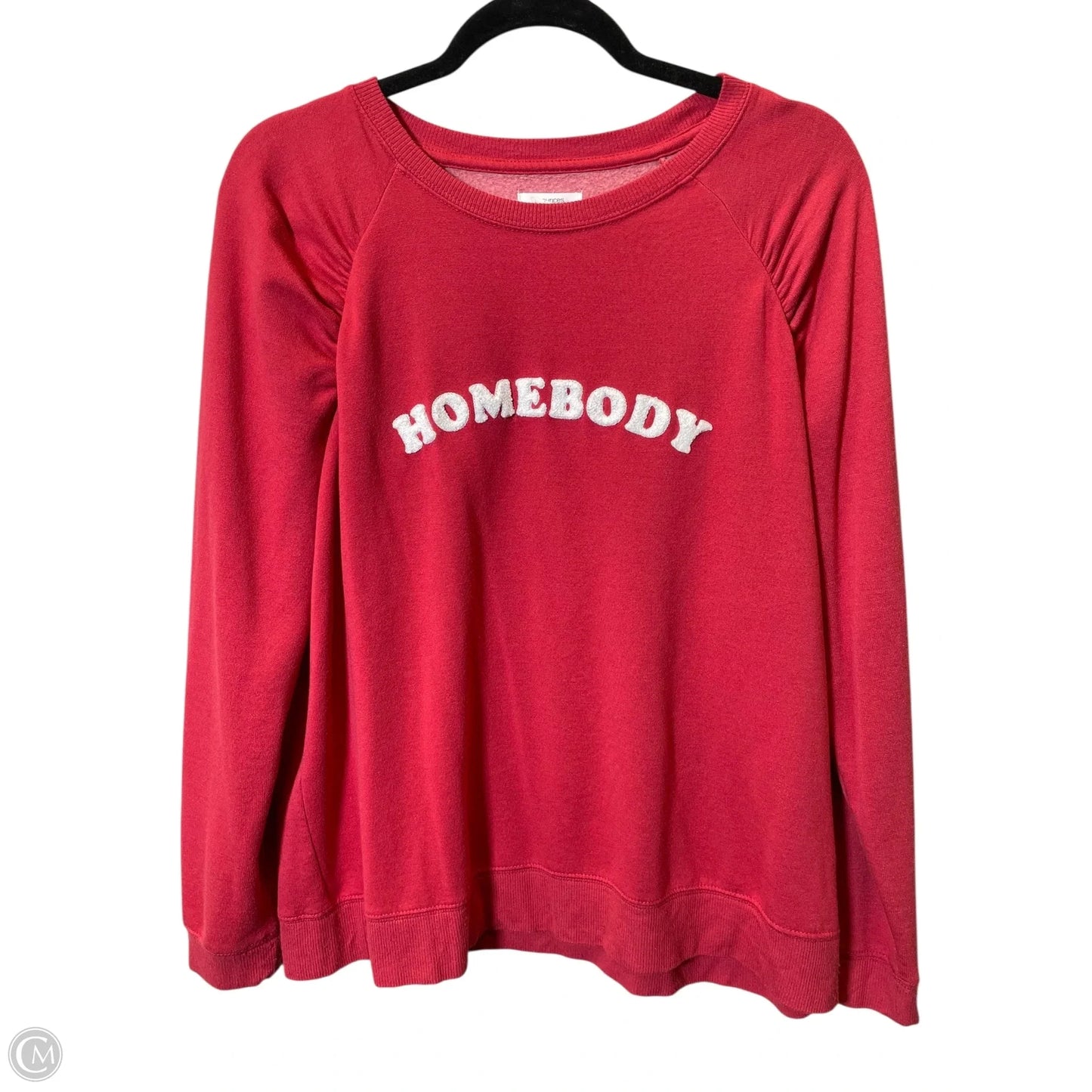 Sweater By Maurices In Red & White, Size: L