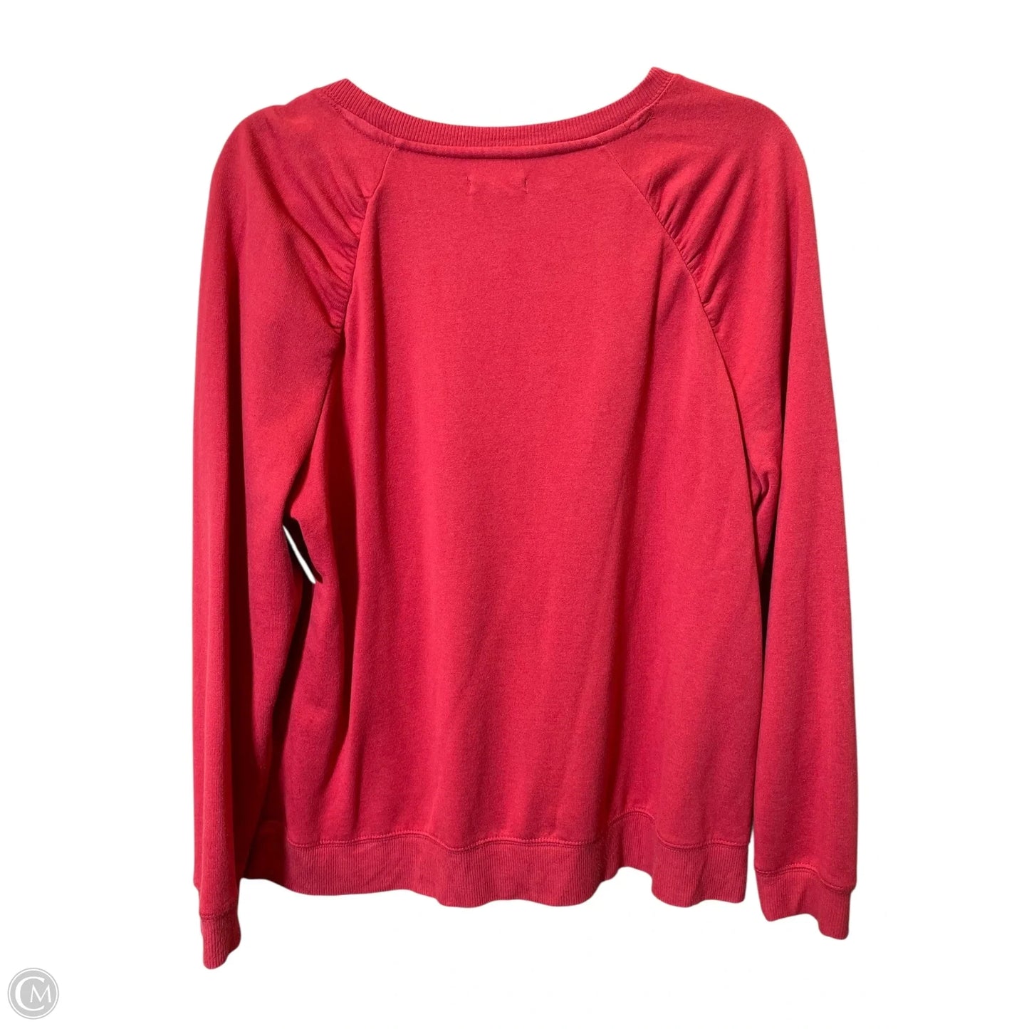 Sweater By Maurices In Red & White, Size: L